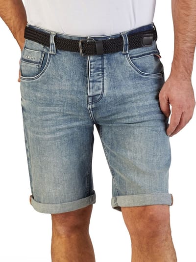 DENIMFY Heren Short Broeken DFBo regular/straight Fit Blauw Volwassenen Jeans shorts heren - Korte spijkerbroek heren