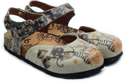 GOBY - Cats - Clogs - Slippers - Hoge kwaliteit - Handmade - Maat 41