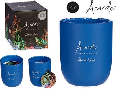 Acorde - Geurkaarsenset - 2 stuks - 2x120g - SPA + OCEAAN - in glas