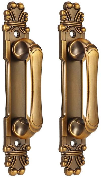 Dailygoods- Deurklink Retro - Antieke Deurgreep - Zinklegering - 2 Stuks - 165 x 30 x 35 mm - Luxe Gouden Uiterlijk