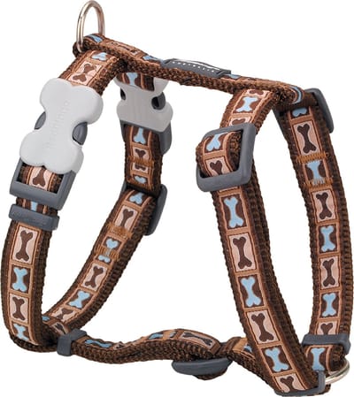 Animal Boulevard Dh-by-br-25 - Hals- En Leibanden - Hond - Rd Harnas Bone Yard Bruin-l - Maat: L - 206032