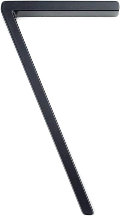 Huisnummer - Adresbord - Adres Aangeven - Duurzaam Metaal - 127mm Hoog - Zwart