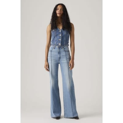 Levi's Ribcage Bell Western Jeans Blue Taglia: W25L32 | Pantaloni larghi Outlet | Donna | Blu