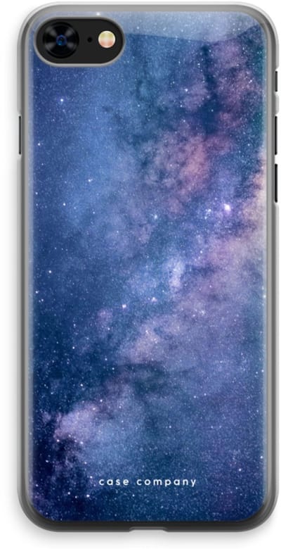 Case Company® - Hoesje geschikt voor iPhone 8 hoesje - Nebula - Soft Cover Telefoonhoesje - Bescherming aan alle Kanten en Schermrand