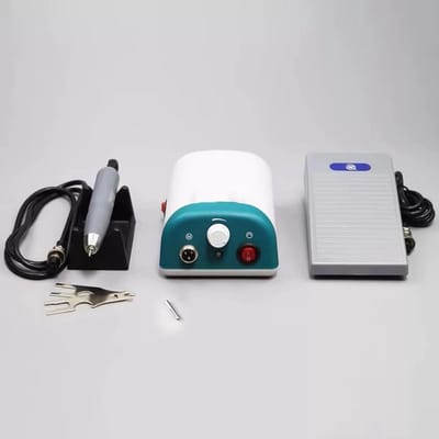 Elektrische graveerpen set - Mini roterende boor - Precisiewerk uitvoeren - Borstelloze motor - 0-50.000 tpm - Zwart