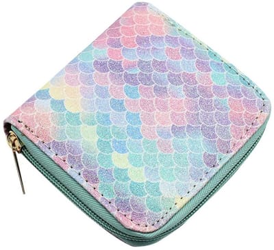Kinder Portemonnee - Glitter Zeemeermin / Mermaid | 11,5 x 10,5 x 2,5 cm | Fashion Favorite