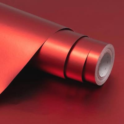 Rood mat cadeaupapier rol, 43 cm x 12 m effen kleur verjaardags inpakpapier voor bruiloft, verjaardag, feest, festival cadeau decoraties