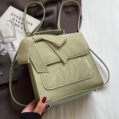 High-end Schoudertas voor Dames met Schouders en Dames Modieuze Persoonlijkheid en Eenvoudige College Stijl Strik Crossbody Tas beige