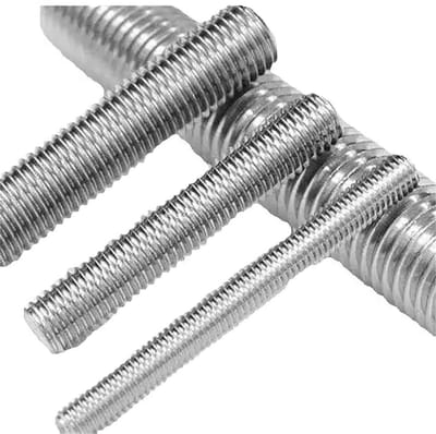 Draadstang M12 - Schroefstang Bout - Bevestigen Meubels - Roestvrij Staal - 65 mm - Zilver