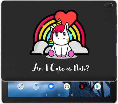 Lenovo Tab E10 Tablet Back Cover Unicorn Cute