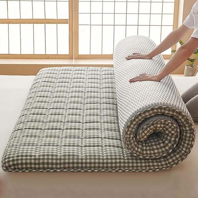 Japanse Futon Matras - Vloermat Slaapmat - Comfortabel Slapen - Extra Dikke Vloermat - 120x190cm - Grijs