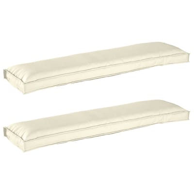 vidaXL Pallet Kussen Set 2 st Oxford Stof Crème 150 x 40 x 8 cm