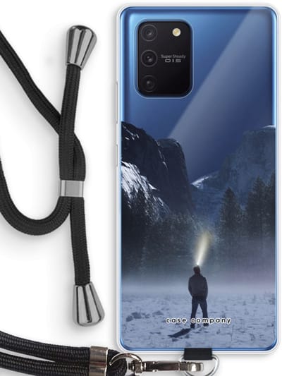 Case Company® - Hoesje met koord geschikt voor Samsung Galaxy Note 10 Lite hoesje met Koord - Wanderlust - Telefoonhoesje met Zwart Koord - Bescherming aan alle Kanten en Over de Schermrand