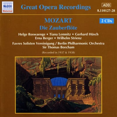 Helge Roswaenge, Tiana Lemnitz, Gerhard Hüsch, Berlin Philharmonic Orchestra - Mozart: Die Zauberflöte (2 CD) (Remastered)