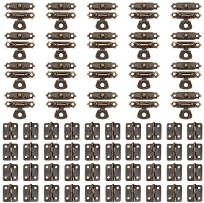 Allecto - Antieke mini scharnieren - Retro sluitingen - 40 sets