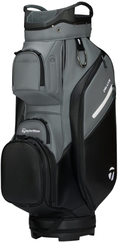 TaylorMade DeLuxe Cartbag 2026 - Zwart Grijs