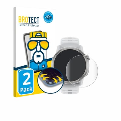 BROTECT - Screenprotector voor Coros Apex 4 (46 mm) - Folie Beschermfolie transparant volledig dekking - 2 Stuks