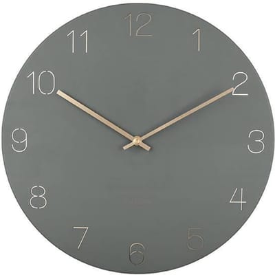 Karlsson Wandklok Charm - Gegraveerde cijfers Jungle Groen - Ø40cm - Wandklok Scandinavisch