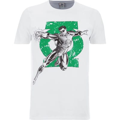 DC Comics Green Lantern Punch Heren T-Shirt - Wit - S
