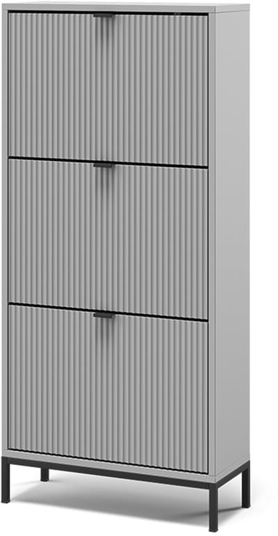 Vicco Eliza Schoenklaprek – 60 x 130 cm met 3 uitklapbare lades Grijs