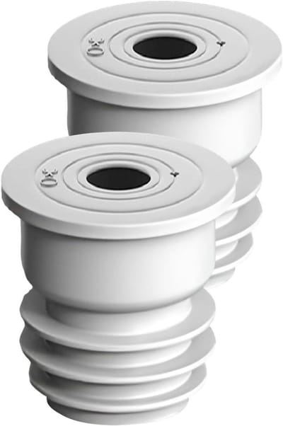 Afvoerafdichting Wasmachine - Geurstopper Afvoer - Onaangename Geuren - Luchtdichte Barrière - 2 Stuks - Grijs