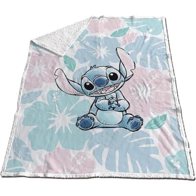 Stitch fleece plaid 130 x 170 cm - polyester