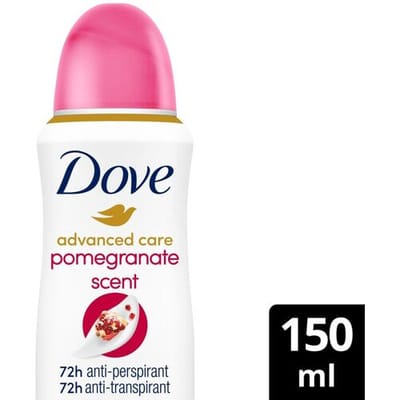 Dove deodorant spray geavanceerde verzorging go fresh granaatappel antitranspirant - 150 ml