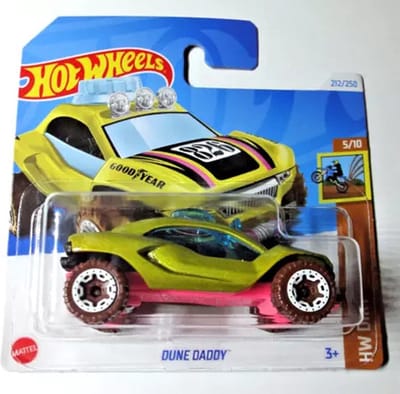 HOT WHEELS DUNE DADDY GREEN/PINK 212/250 1:64 HW DIRT 5/10 SHORT CARD