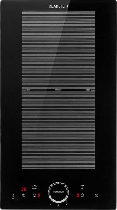 Klarstein Inductiekookplaat Delicatessa Slim Domino 3500W - Timer - Minimaal Energieverbruik - Aansluiting Op 2 Fasen - Razendsnel - glaskeramisch Oppervlak - Flexibele Kookvelden - EcoThermal Control - Energiebesparend - Zwart