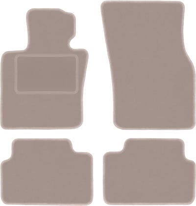 Beige velours matten voor: Mini Cooper F55 5-deurs (2014-)