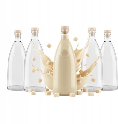 Bimberek LOFT Serie - Glazen Flessen - 500ml - Elegant Design - Minimalistisch