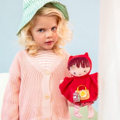 Roodkapje Handpop - Zachte Kinderpop voor Verhalen en Avonturen