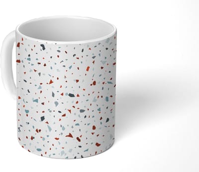 Mok - Koffiemok - Terrazzo - Abstract - Patroon - Mokken - 350 ML - Beker - Koffiemokken - Theemok