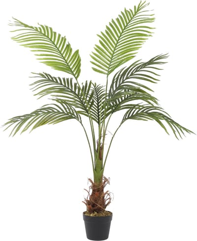 Kunst Arecapalm | 140cm – Kunst Kokospalm– Tropische Kunstplant – Nep Palmboom – Groene Kunstpalm – Onderhoudsvrij