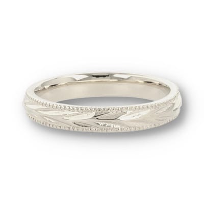 My Bendel - Ring Zilverkleurig met Blad Motief - 3.5 Mm - Zilverkleurige Ring met Bladmotief - 3,5 Mm - Verkleurt Niet - met Luxe Cadeauverpakking | Sieraden Voor Dames | Maat 16.00 Mm / Maat 50