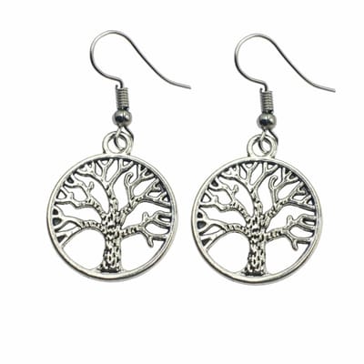 Oorbellen-Boom-Oorbelhaken Zilver -Charme Bijoux