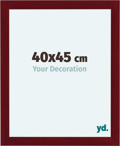 Your Decoration - Fotolijst 40x45 cm - MDF - Wijnrood Geveegd - Como