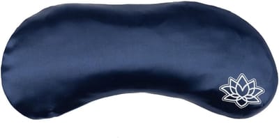 Thijox - Zijde Kussen voor de Ogen met Biologische Lavendel en Lijnzaad, Donkerblauw voor Yoga, Meditatie en Ontspanning, Helpt bij Regenererende Onts