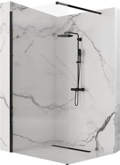 Rea Aero Intimo Black 90 - Douchewand - 90 cm - Zwart