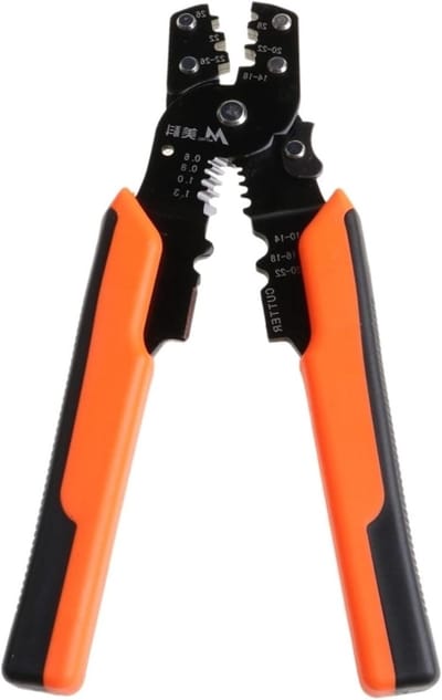 Krimptang Multifunctioneel - Kabel Stripper - Draad Bewerken - Roestwerende Coating - 1 stuk - Zwart