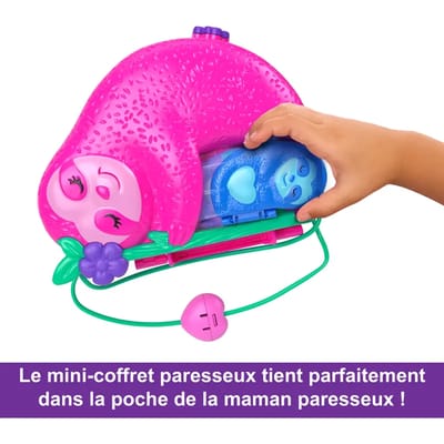 Polly Pocket 35 - Luiaardfamile 2-in-1 compacte speelset