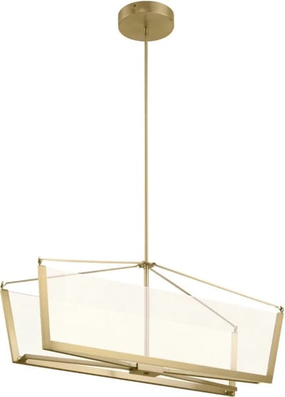 Kichler LED Hanglamp Calters | 50.8W 3000K 5440Lm 30 | Champagne Gold