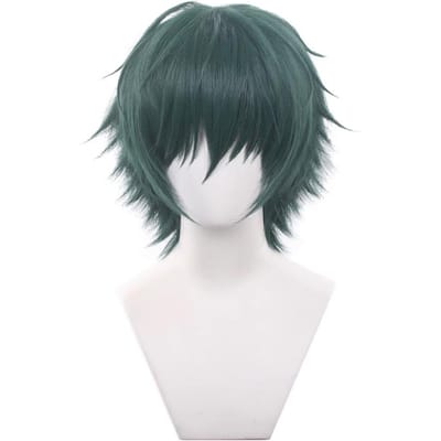 Anime Jujutsu Kaisen Maki Zenin Cosplay Pruik Kort Groen Haar Bril Shimetsu Kaiyuu Halloweenfeest One Size gray