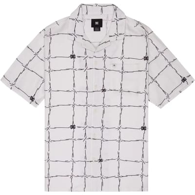 Dc Shoes Wired Resort Overhemd Met Korte Mouwen Wit L Man