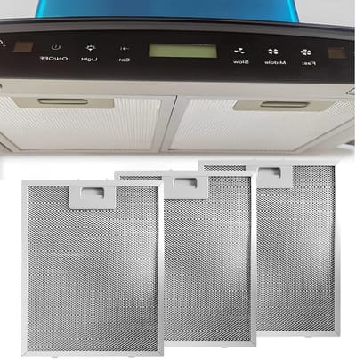 Filters voor Afzuigkappen, Aluminium Filter voor Keuken, Accessoires voor Afzuigsystemen, Vervangingsfilter voor Koken, 32mm x 26mm, Efficiënte Vetopvang