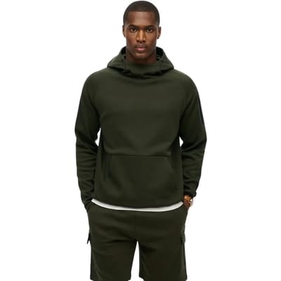 Superdry - Tech hoodie met logo en losse pasvorm - Heren - Hoodies