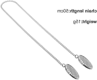 Elegante Metalen Servet Houder met Flexibele Lanyard Ketting en Clips - 2 Stuks voor Volwassenen, Senioren en Kinderen