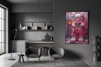 Poster op Hoge kwaliteit pvc - 40x50cm (zonder frame) - Wall street Art - Wanddecoratie - Canvas - kaws Graffiti wallpaper - Uniek design