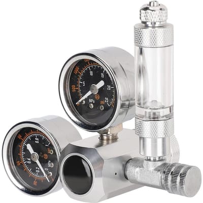 CO2 Regulator Aquarium Dubbele Manometer Weergave met Bellenteller en Terugslagklep Type 2