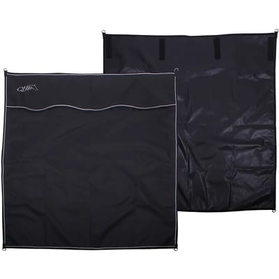 QHP STALGORDIJN 170 X 180CM Zwart
